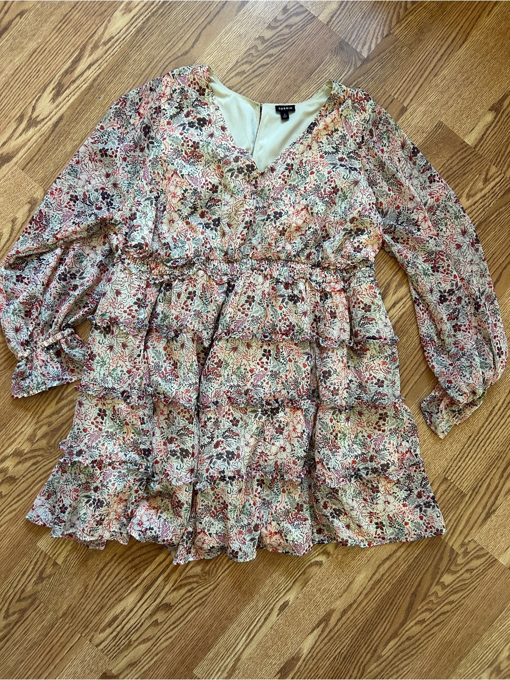 Torrid floral Tiered Dress -
